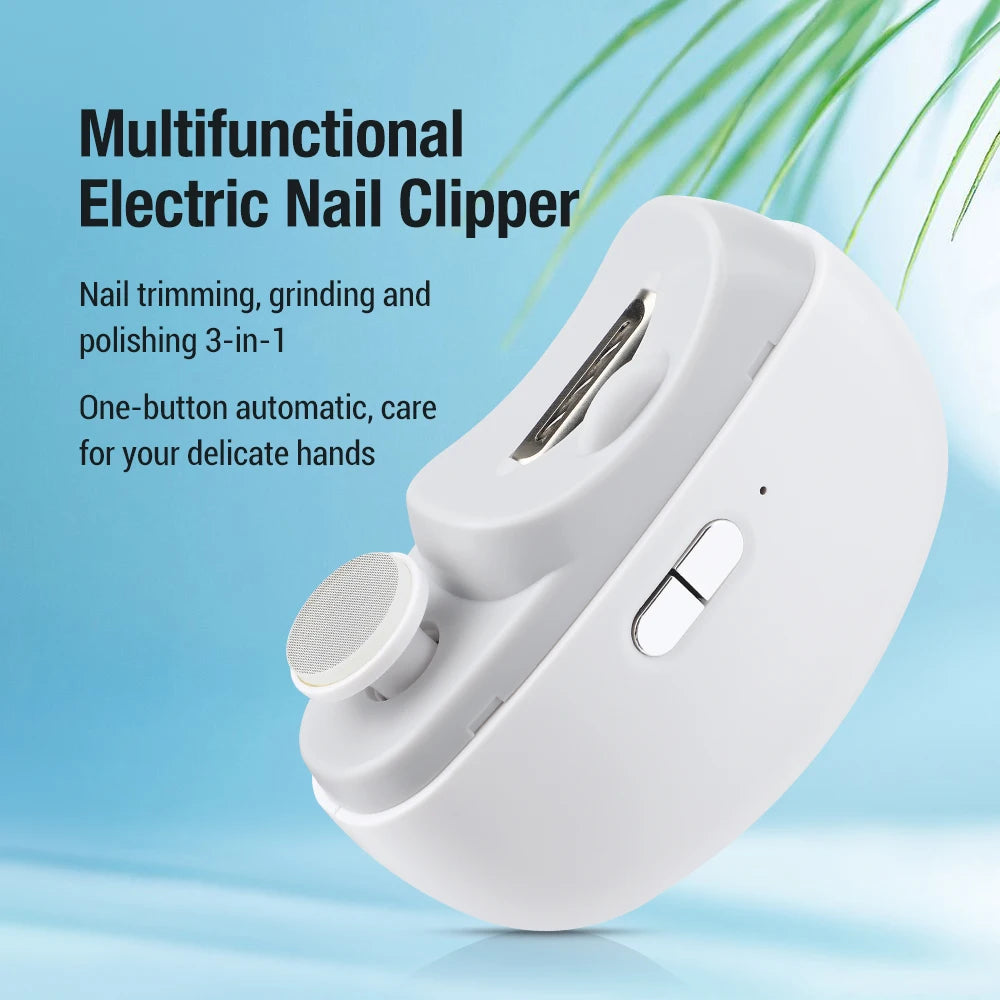 2-in-1 Electric Nail Clipper & Polisher | Multifunctional Nail Care Tool