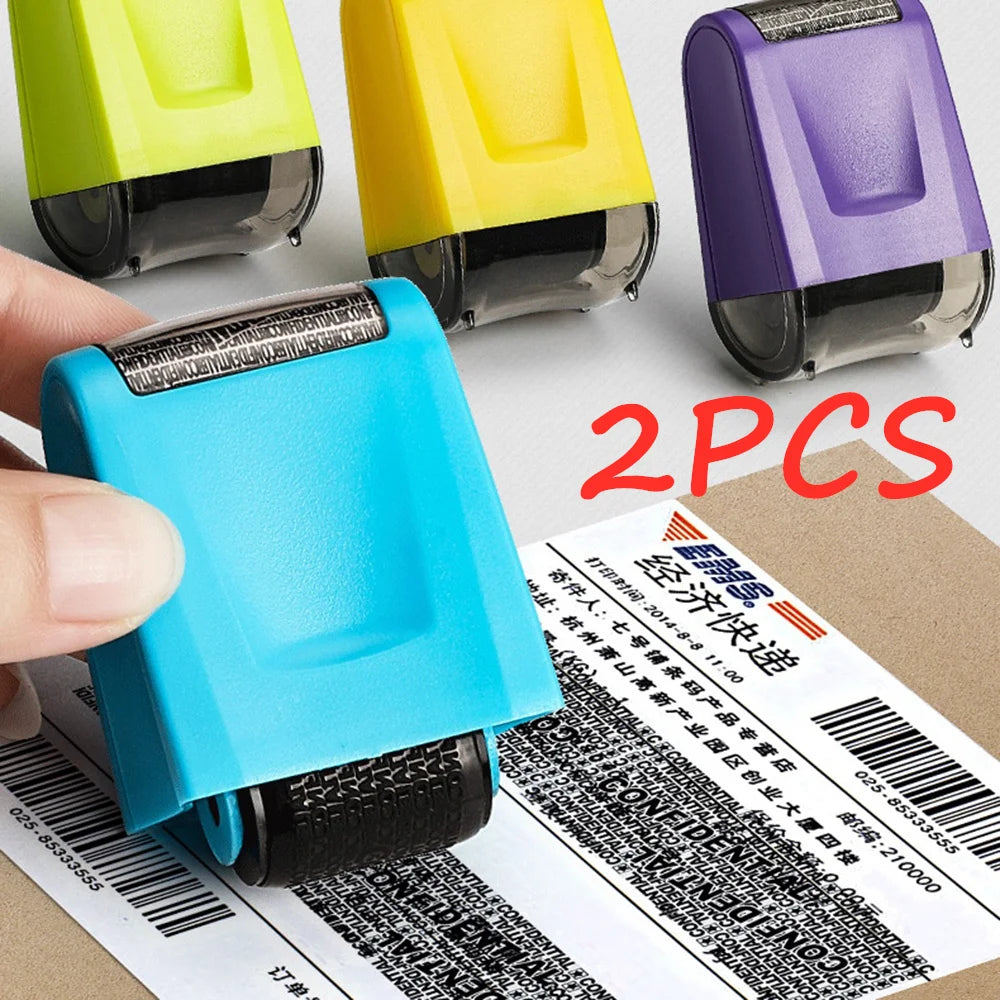 Anti-Theft ID Protection Stamp Roller – Privacy Security Seal for Sensitive Information