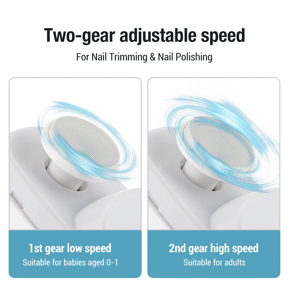 2-in-1 Electric Nail Clipper & Polisher | Multifunctional Nail Care Tool